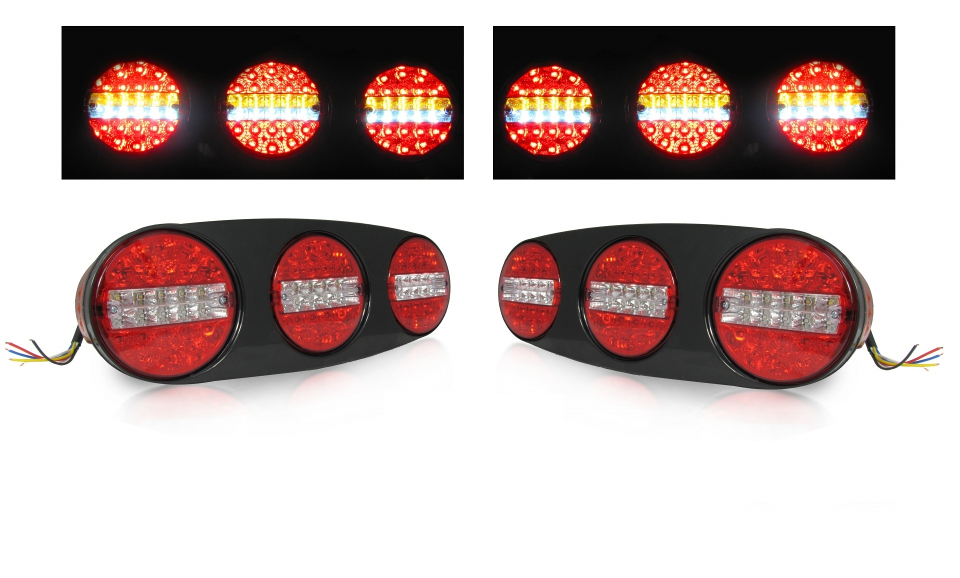 Produktbild von LED Rückleuchten Set In Rot-Soke, Heckleuchten Rücklichter